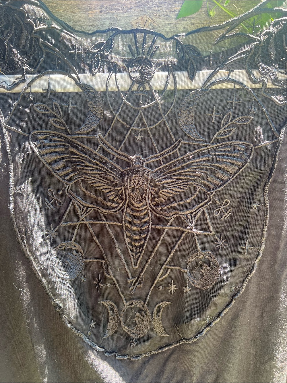 Midnight Hour Embroidered Deadmoth Blouson - Picture 8 of 8